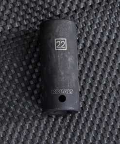 Kobalt Impact Sockets & Impact Socket Sets Metric 1/2-in Drive 22mm 6-Point Impact Socket -Kobalt Sales Shop 44893548