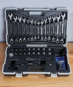 Kobalt Mechanics Tool Sets Universal 67-Piece Standard (SAE) and Metric Combination Matte Mechanics Tool Set (3/8-in) -Kobalt Sales Shop 45373526