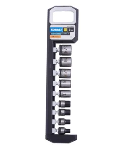 Kobalt Sockets & Socket Sets Universal 9-Piece Standard (SAE) 3/8-in Drive Spline Set Shallow Socket Set -Kobalt Sales Shop 45400348