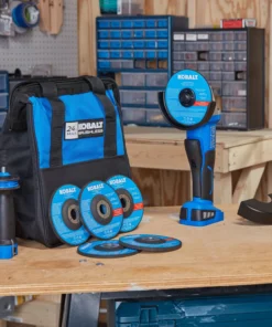 Kobalt Angle Grinders 5-in 24-Volt Max Paddle Switch Brushless Cordless Angle Grinder (1-Battery and charger Included) -Kobalt Sales Shop 45404119