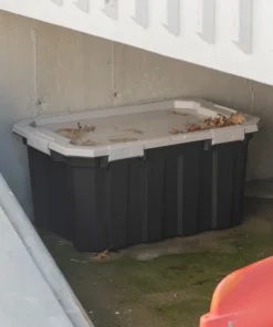 Kobalt Plastic Storage Totes X-large 24-Gallon (96-Quart) Grey Heavy Duty Tote with Latching Lid -Kobalt Sales Shop 46358976 scaled