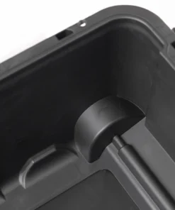 Kobalt Plastic Storage Totes X-large 31-Gallon (124-Quart) Grey Heavy Duty Rolling Tote with Latching Lid -Kobalt Sales Shop 46359338 scaled