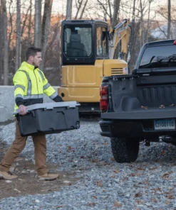 Kobalt Plastic Storage Totes X-large 31-Gallon (124-Quart) Grey Heavy Duty Rolling Tote with Latching Lid -Kobalt Sales Shop 46359344 scaled
