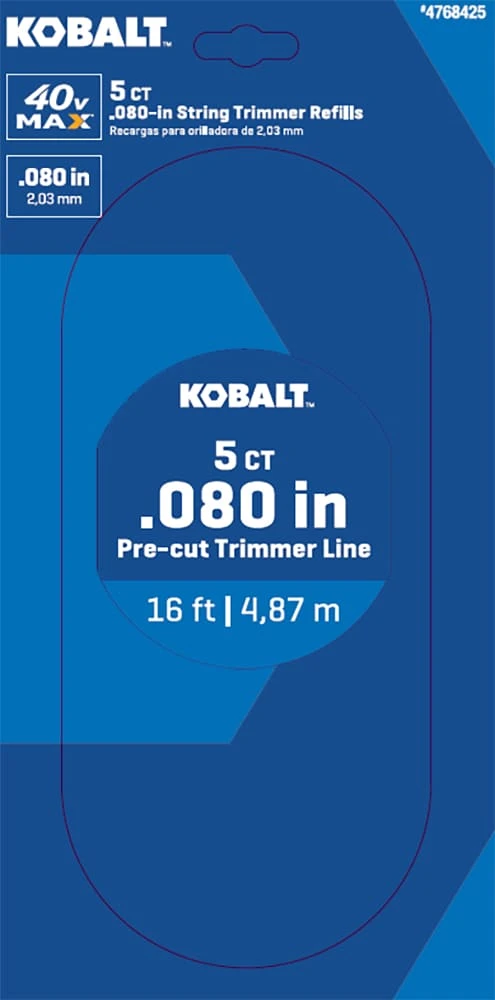 Kobalt String Trimmer Line 5-Pack 16-ft Spool 0.08-in Gen4 Pre-cut Trimmer Line 2 Kobalt String Trimmer Line 5-Pack 16-ft Spool 0.08-in Gen4 Pre-cut Trimmer Line - Image 2