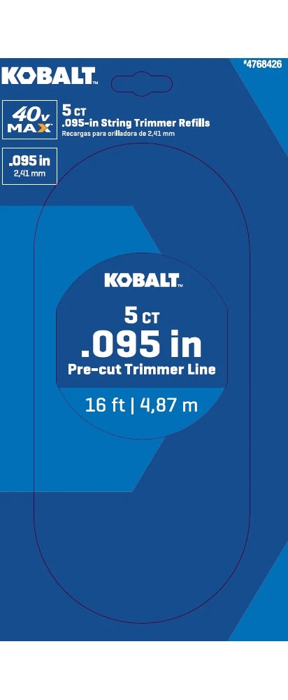 Kobalt String Trimmer Line 5-Pack 16-ft Spool 0.095-in Gen4 Pre-cut Trimmer Line 2 Kobalt String Trimmer Line 5-Pack 16-ft Spool 0.095-in Gen4 Pre-cut Trimmer Line - Image 2
