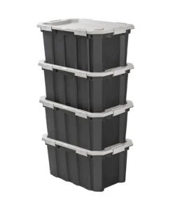 Kobalt Plastic Storage Totes X-large 24-Gallon (96-Quart) Grey Heavy Duty Tote with Latching Lid -Kobalt Sales Shop 47585999 scaled