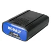 Kobalt Cordless Power Equipment Batteries & Chargers 40-Volt Max 2.5 Ah Rechargeable Lithium Ion (Li-Ion) Cordless Power Equipment Battery